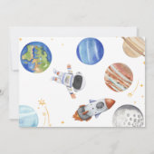 Invitation Photo 1er Anniversaire Fête Premier Voyage Autour  (Dos)