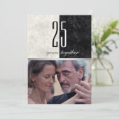Invitation Photo 25e anniversaire de mariage (Debout devant)