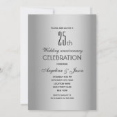 Invitation Photo 25e anniversaire de mariage (Dos)