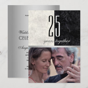 Invitation Photo 25e anniversaire de mariage