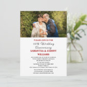 Invitation Photo 40e anniversaire du Mariage Ruby (Debout devant)