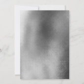 Invitation Photo 40e anniversaire, noir et Marbre blanc (Dos)