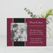 Invitation Photo 50e anniversaire de mariage (Debout devant)