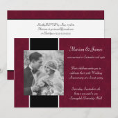 Invitation Photo 50e anniversaire de mariage (Devant / Derrière)