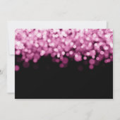 Invitation PHOTO 50e Rose surpris Anniversaire Lumières or (Dos)