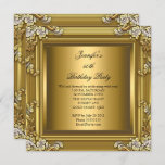 Invitation Photo 50th Birthday Party Elegant Gold Black<br><div class="desc">Elégant Black 50th 40th,  30th,  60th,  Birthday Party Gold Black Ajouter Votre Photo Femmes Invitation Fille Usage officiel pour tout événement invitation Personnaliser pour changer d'âge et de détails</div>