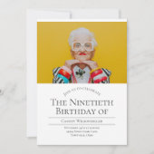 Invitation Photo 90 anniversaire (Devant)