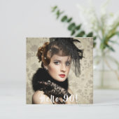 Invitation Photo 90e anniversaire bonjour 90 (Debout devant)