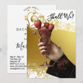 Invitation *~* PHOTO A101 Cocktail Orné 1 EVEILLETTE (Devant / Derrière)