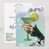 Invitation *~* PHOTO A101 Cocktail Orné 20 EVE DE FILLE (Devant / Derrière)