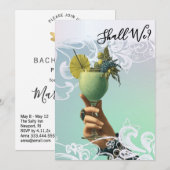 Invitation *~* PHOTO A101 Cocktail Orné 2 EVJF (Devant / Derrière)