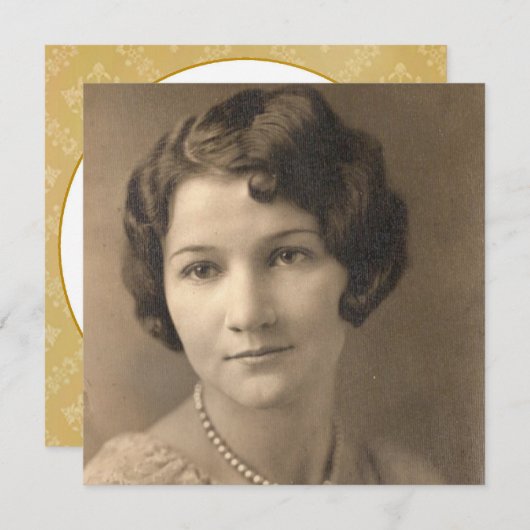 Invitation photo à 80e anniversaire (Devant / Derrière)