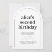 Invitation Photo à deux coeurs 2e anniversaire (Dos)