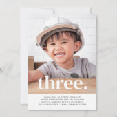 Invitation Photo à deux côtés Jour d'anniversaire - Garçon fi (Dos)