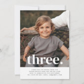 Invitation Photo à double face Anniversaire - Garçons (Dos)