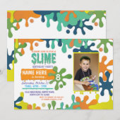 Invitation photo à goutte pour la fête d'anniversa (Devant / Derrière)