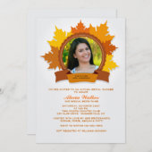 Invitation photo à la mode automne (Devant / Derrière)