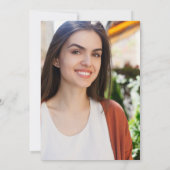 Invitation photo à l'anniversaire de vingt et un v (Dos)