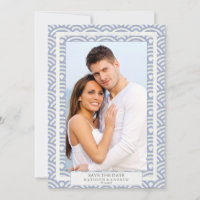 Photo à plat de mariage Seigaiha japonais pour ann