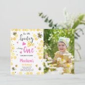 Invitation photo Abeille Jaune (Debout devant)