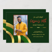 Invitation photo abstrait moderne (Devant / Derrière)