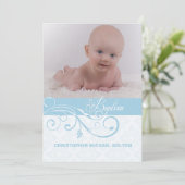 Invitation photo abstraite à tourbillon religieux (Debout devant)