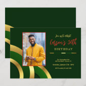 Invitation Photo Abstraite Moderne (Devant / Derrière)