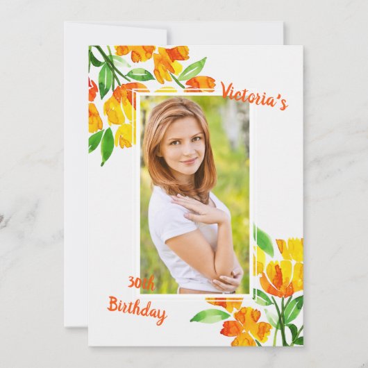 Invitation photo Amber Glory (Devant)