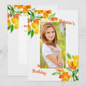 Invitation photo Amber Glory (Devant / Derrière)