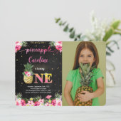 Invitation photo ananas (Debout devant)