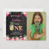 Invitation photo ananas (Devant)