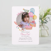 Invitation Photo Anniversaire (Debout devant)