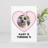 Invitation Photo Anniversaire (Debout devant)