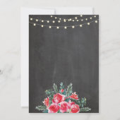 Invitation Photo Anniversaire 60e 70e Floral 2 Photos Invitat (Dos)