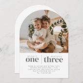 Invitation Photo Anniversaire conjoint 1er et 3e Arc (Devant / Derrière)