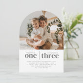 Invitation Photo Anniversaire conjoint 1er et 3e Arc (Debout devant)