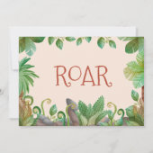 Invitation Photo Anniversaire de enfant Dinosaur (Dos)