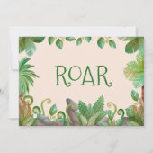 Invitation Photo Anniversaire de enfant Dinosaur (Dos)