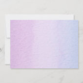 Invitation photo Anniversaire de l'Unicorne Pink P (Dos)