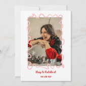 Invitation Photo Anniversaire Dîner d'anniversaire (Dos)