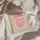 Invitation Photo Anniversaire Dîner d'anniversaire