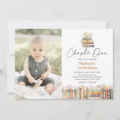 Invitation photo Anniversaire du livre d'histoire (Devant)