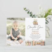 Invitation photo Anniversaire du livre d'histoire (Debout devant)