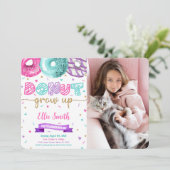 Invitation photo anniversaire gâteau Editable (Debout devant)