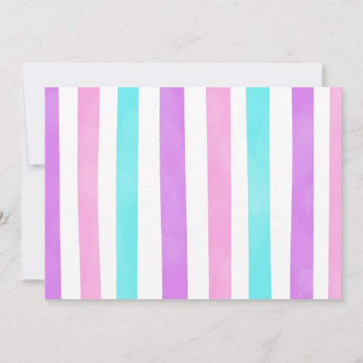 Invitation photo anniversaire modifiable Candy lan (Dos)