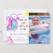 Invitation photo anniversaire modifiable de descen (Devant)