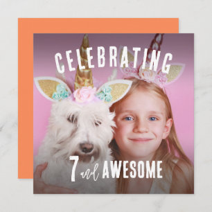 Invitation Photo Anniversaire personnalisé