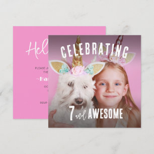 Invitation Photo Anniversaire personnalisé
