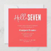 Invitation Photo Anniversaire personnalisé (Dos)