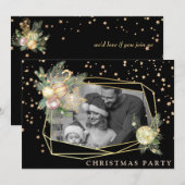 Invitation *~* Photo AP20 Famille Fête de Noël d'entreprise (Devant / Derrière)